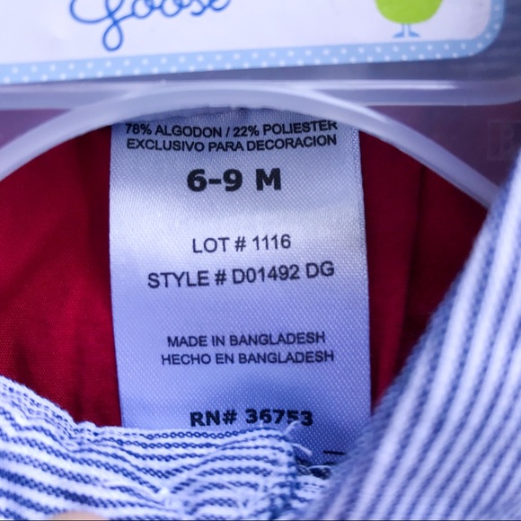 NWT baseball Jean onesie with snaps 6-9 mo - Picture 3 of 9